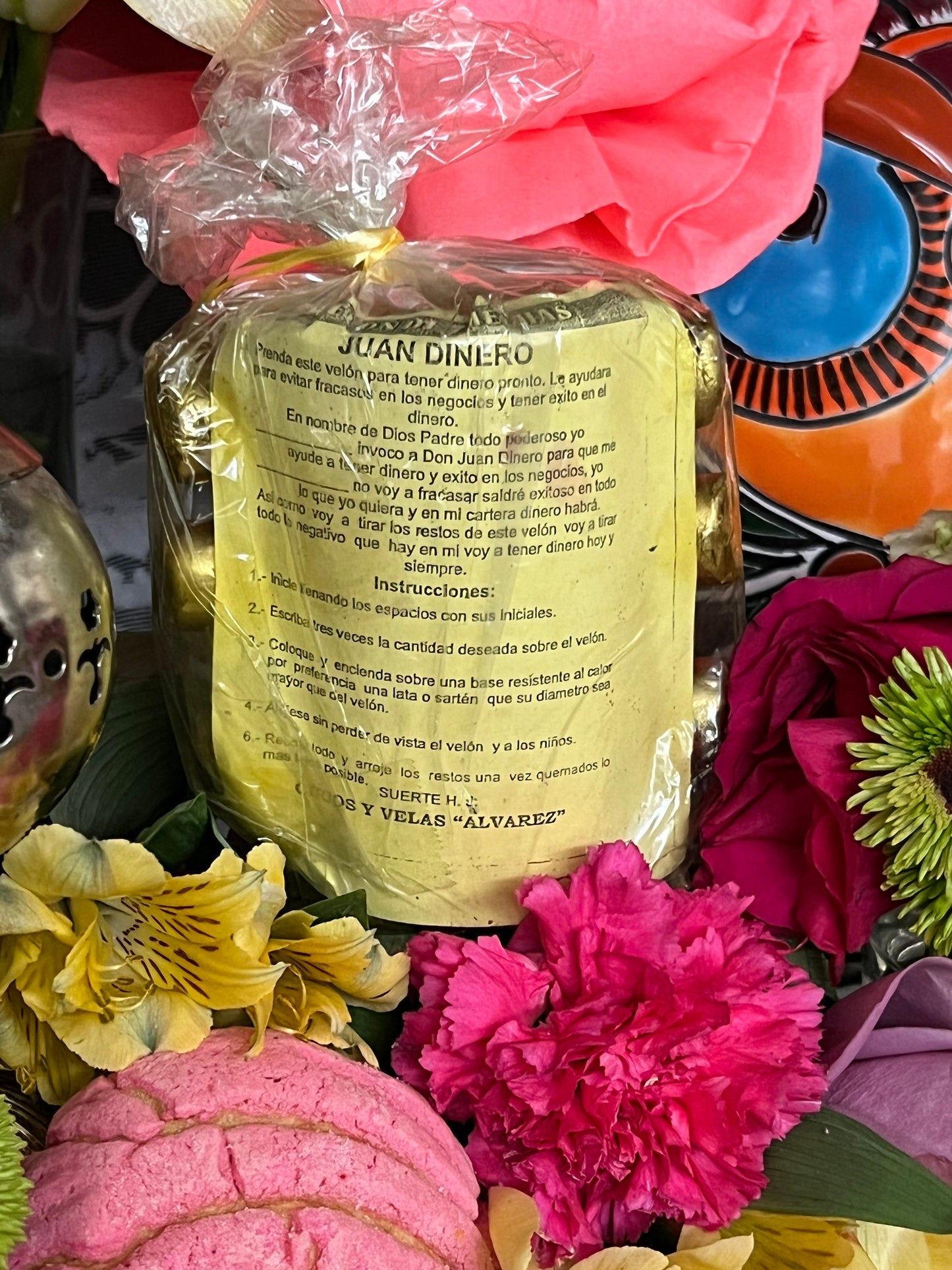 Juan Dinero Candle + 7 Mechas + Made in Mexico