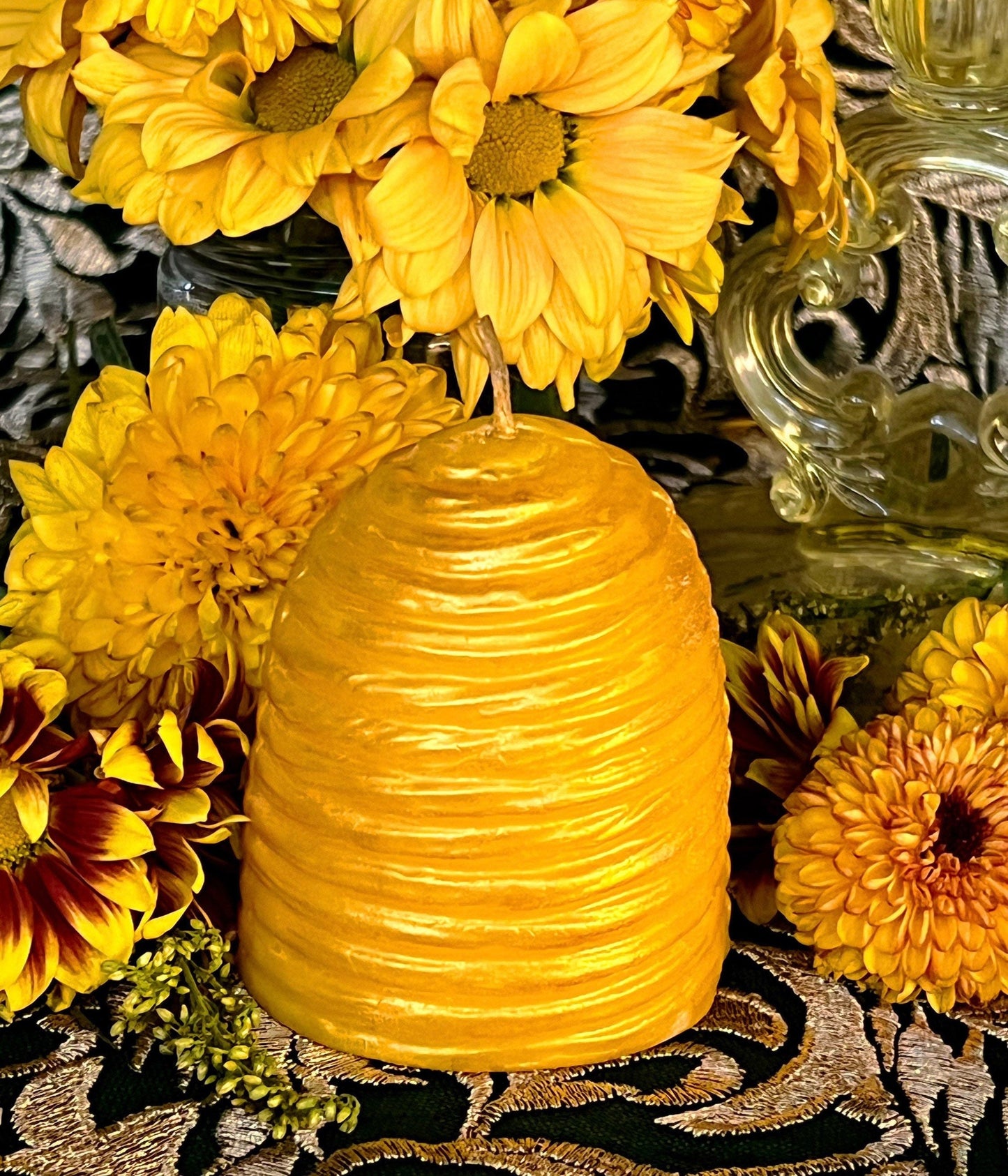 Beehive Candle + Bee Hive + Honey Pot + Oshun / Ochun Offering + Orisha + Santeria + Ifa + Yoruba + Lukumi + Santerismo