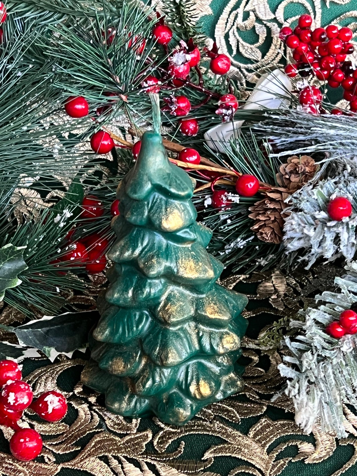 Tree Candle + Evergreen + Yule + Imbolc