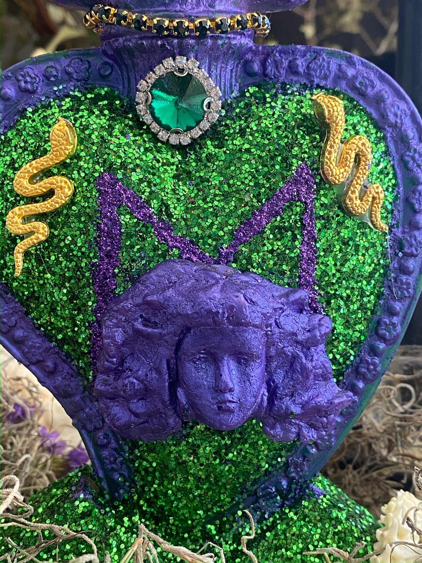 Filomena Lubana Flaming Heart Candle + Bring Man Back + Domination + Cleansed & Fixed + Santa Marta Dominadora + 24K Gold