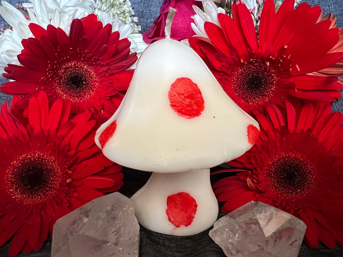 Mushroom Candle + Fairy + Faery + Fae