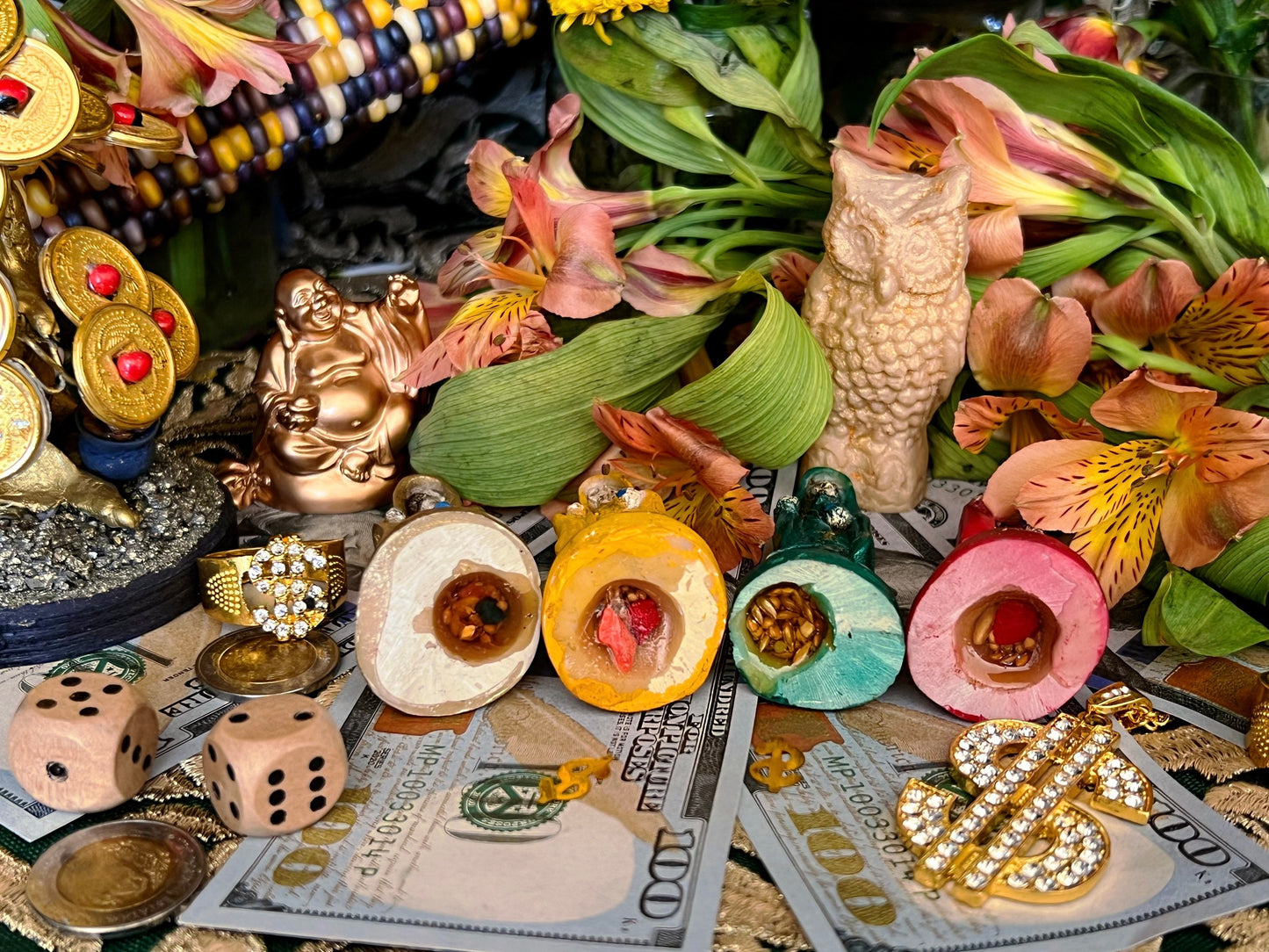 Santa Muerte Statuettes 3” + Blessed + Fixed + Made in Mexico