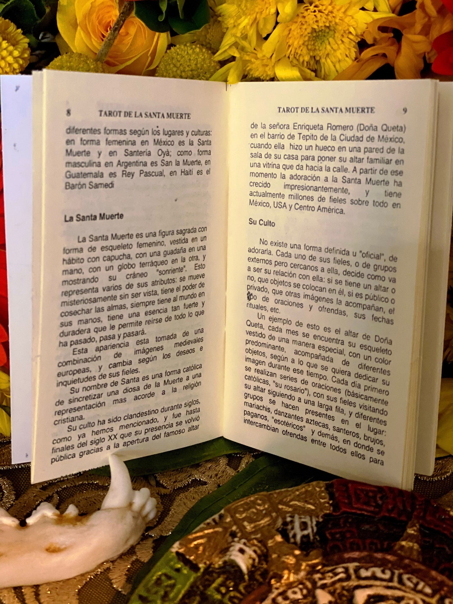 Tarot de la Santa Muerte + Blessed + Booklet & Cards + From Mexico (Spanish Edition) + New
