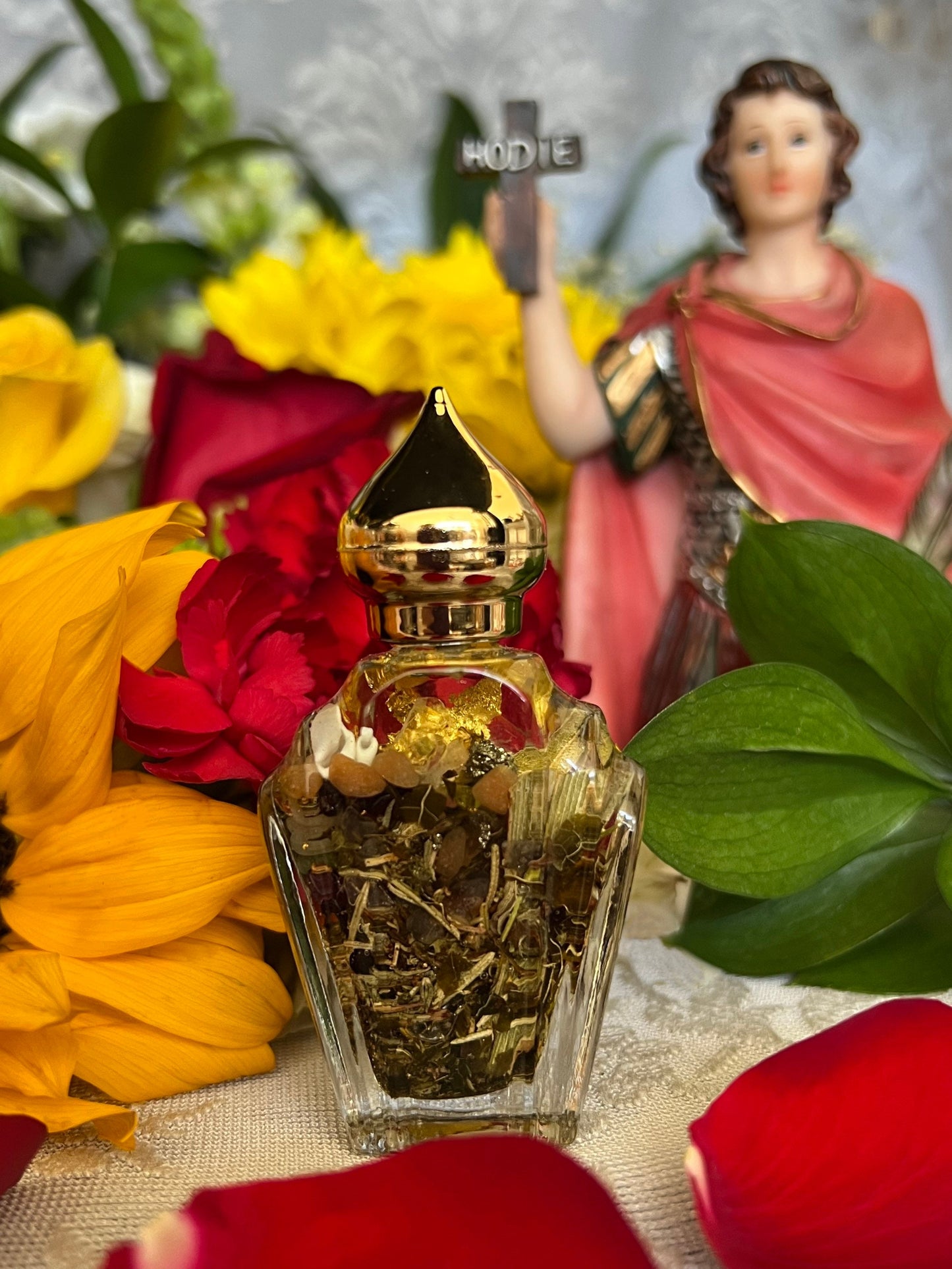 Saint Expedite Oil + San Expedito + Expeditus + Fast Luck + Money