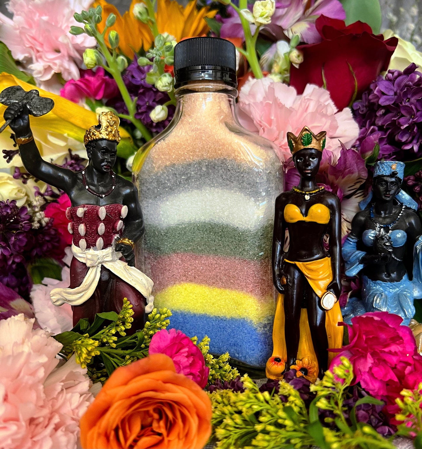 7 African Powers Bath Salts + Handcrafted in Haiti by Mambo + Traditional Ritual Bath (Spiritual Cleansing Bath) + Siete Potencias Africanas