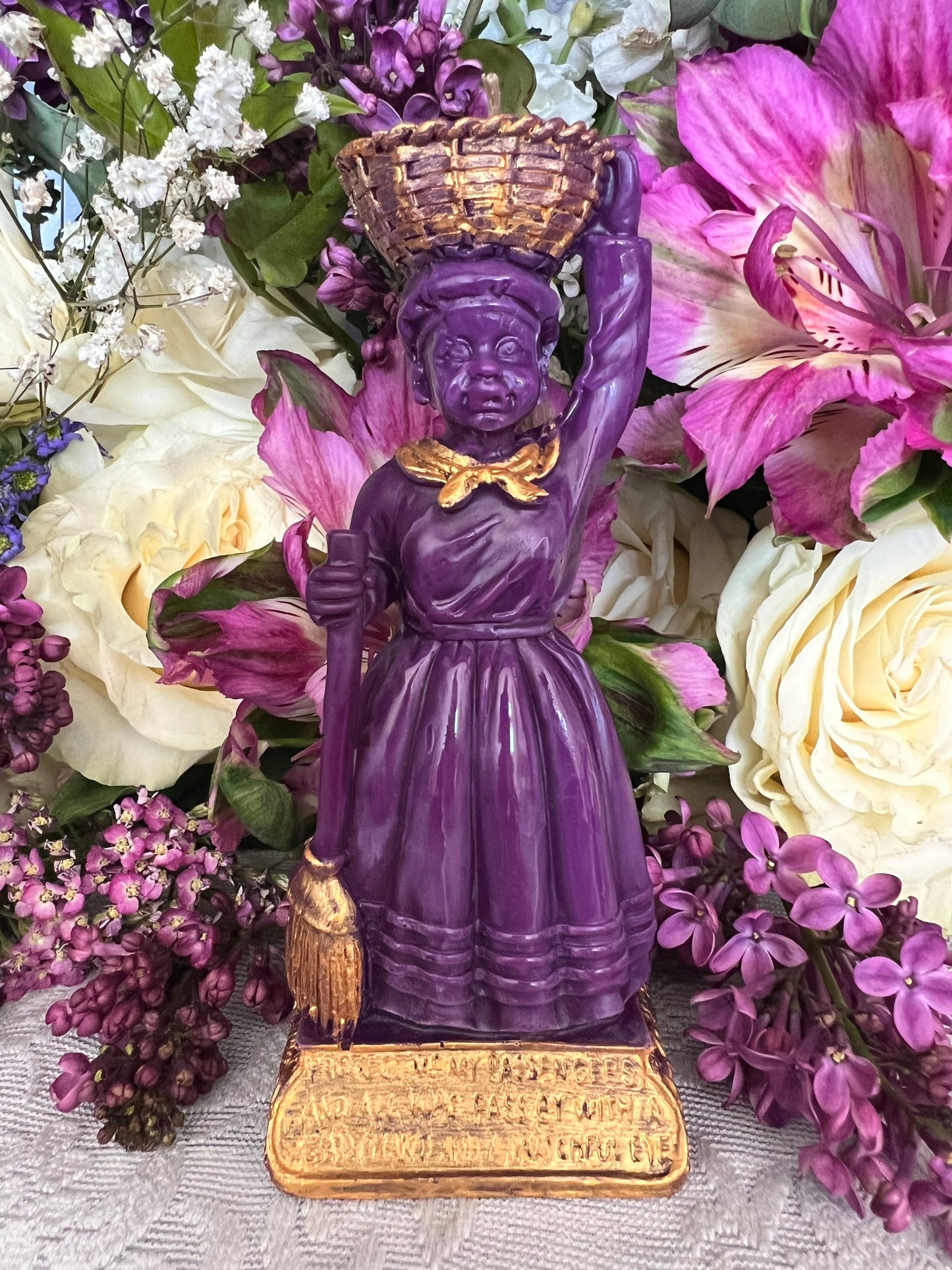 La Madama Candle + Love + Money + Luck + Home + Divination + Healing + 24K Gold + Hand painted