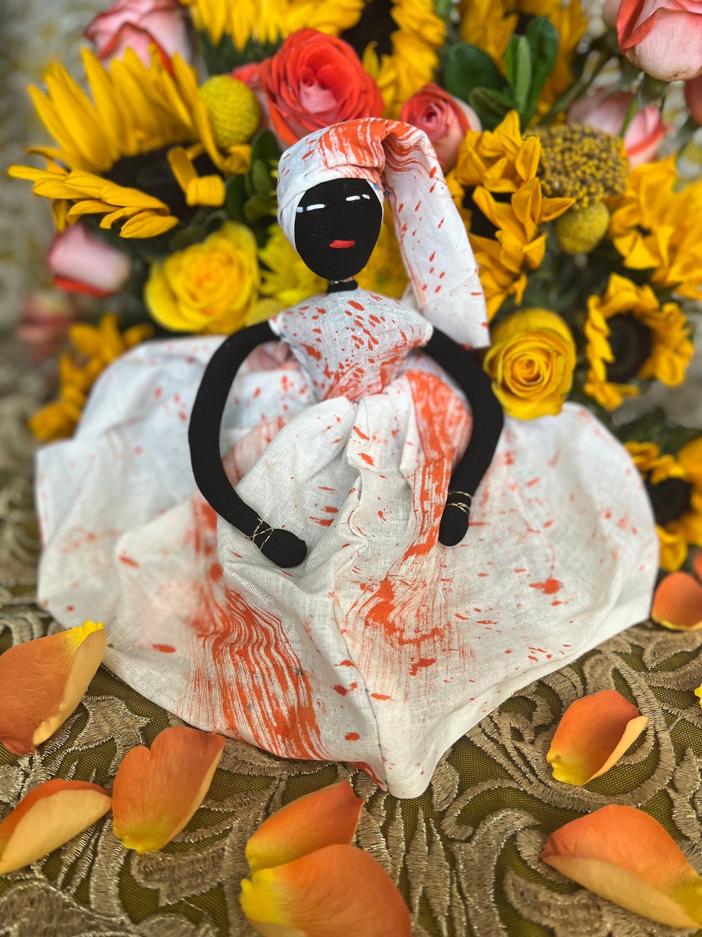 Orange Lingeer Doll + Africa + Senegal + Altar Dollie + Mambo + La Madama