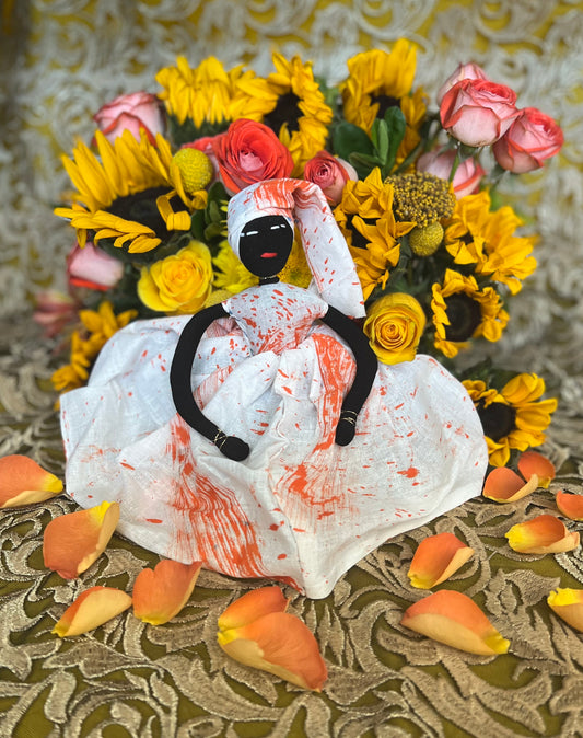Orange Lingeer Doll + Africa + Senegal + Altar Dollie + Mambo +  La Madama