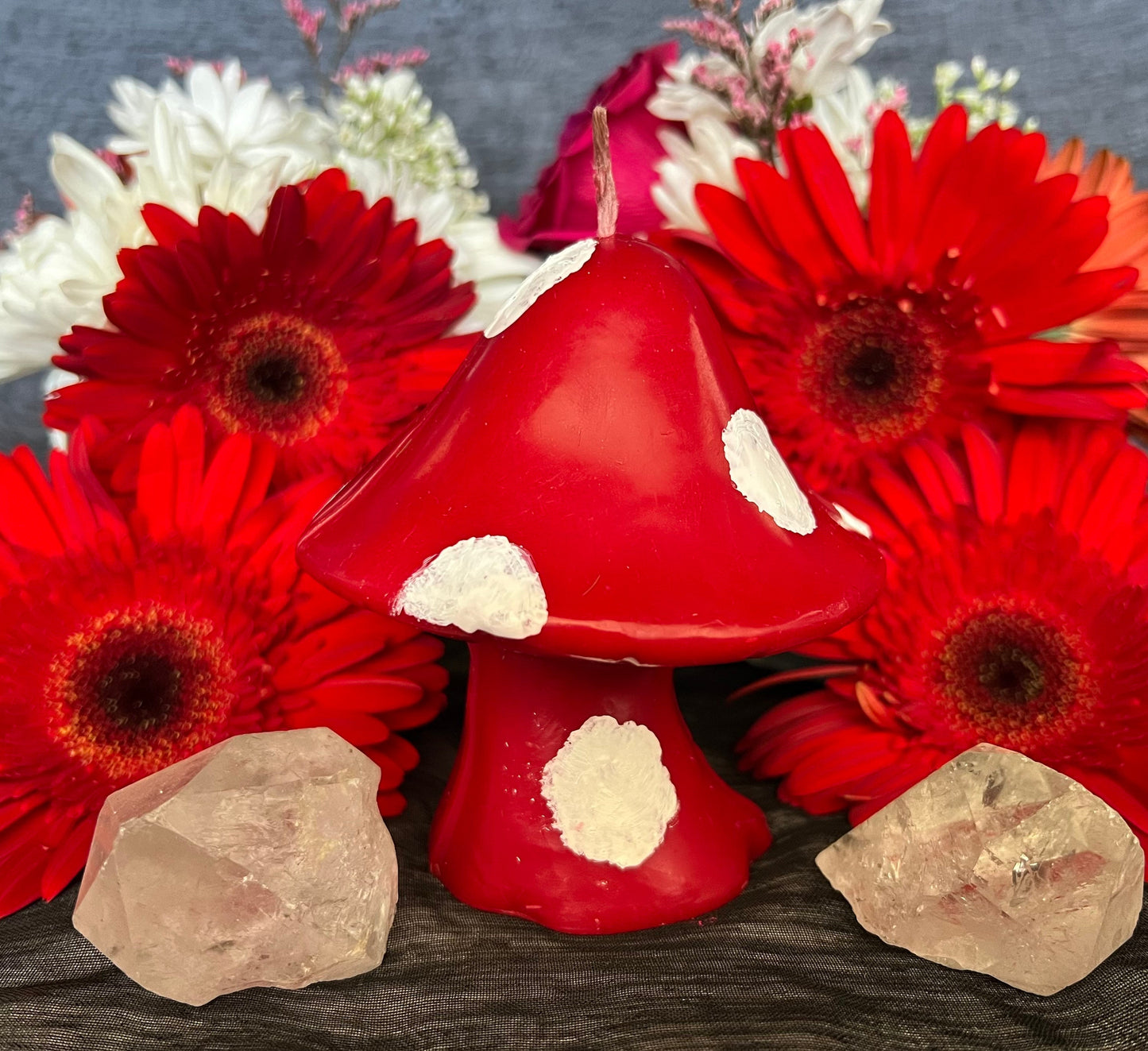 Mushroom Candle + Fairy + Faery + Fae
