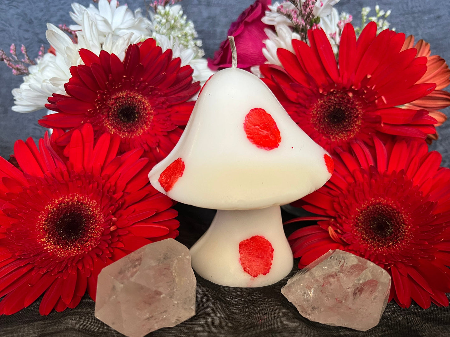 Mushroom Candle + Fairy + Faery + Fae