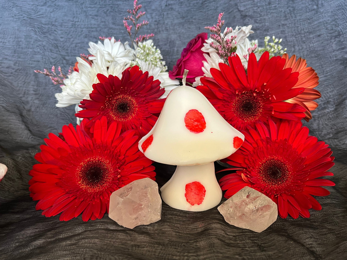 Mushroom Candle + Fairy + Faery + Fae