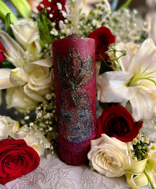 Elegua Hand Carved Candle + Abre Camino + Open Roads + Fixed