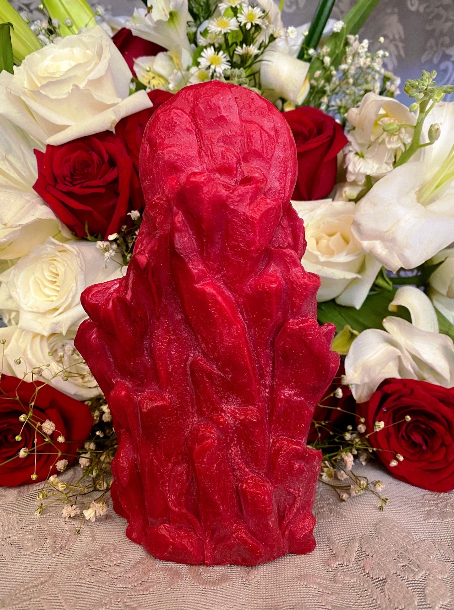 Baphomet Candle + Red + Knights Templar + Ordo Templi Orientis + Satanic