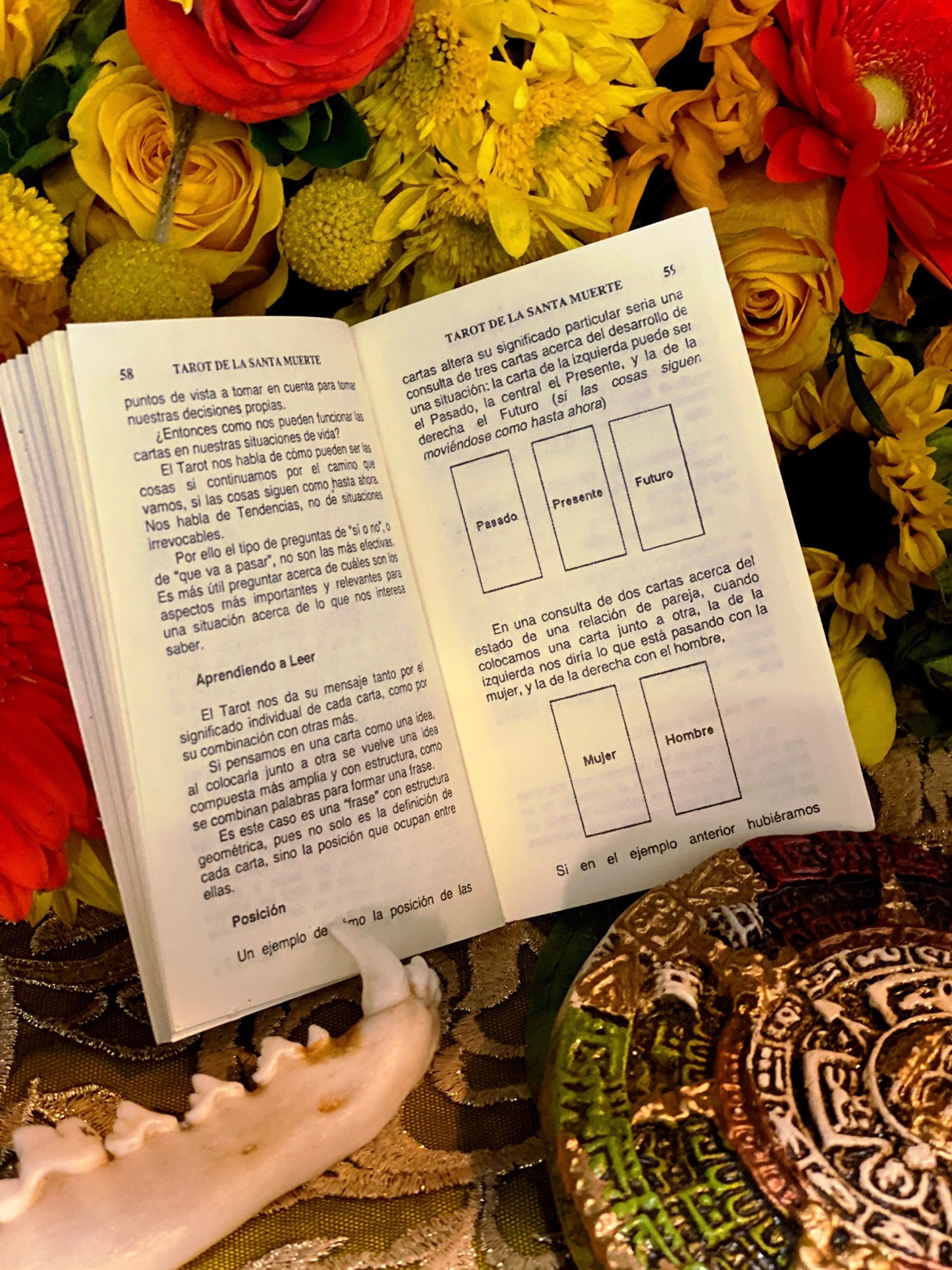 Tarot de la Santa Muerte + Blessed + Booklet & Cards + From Mexico (Spanish Edition) + New