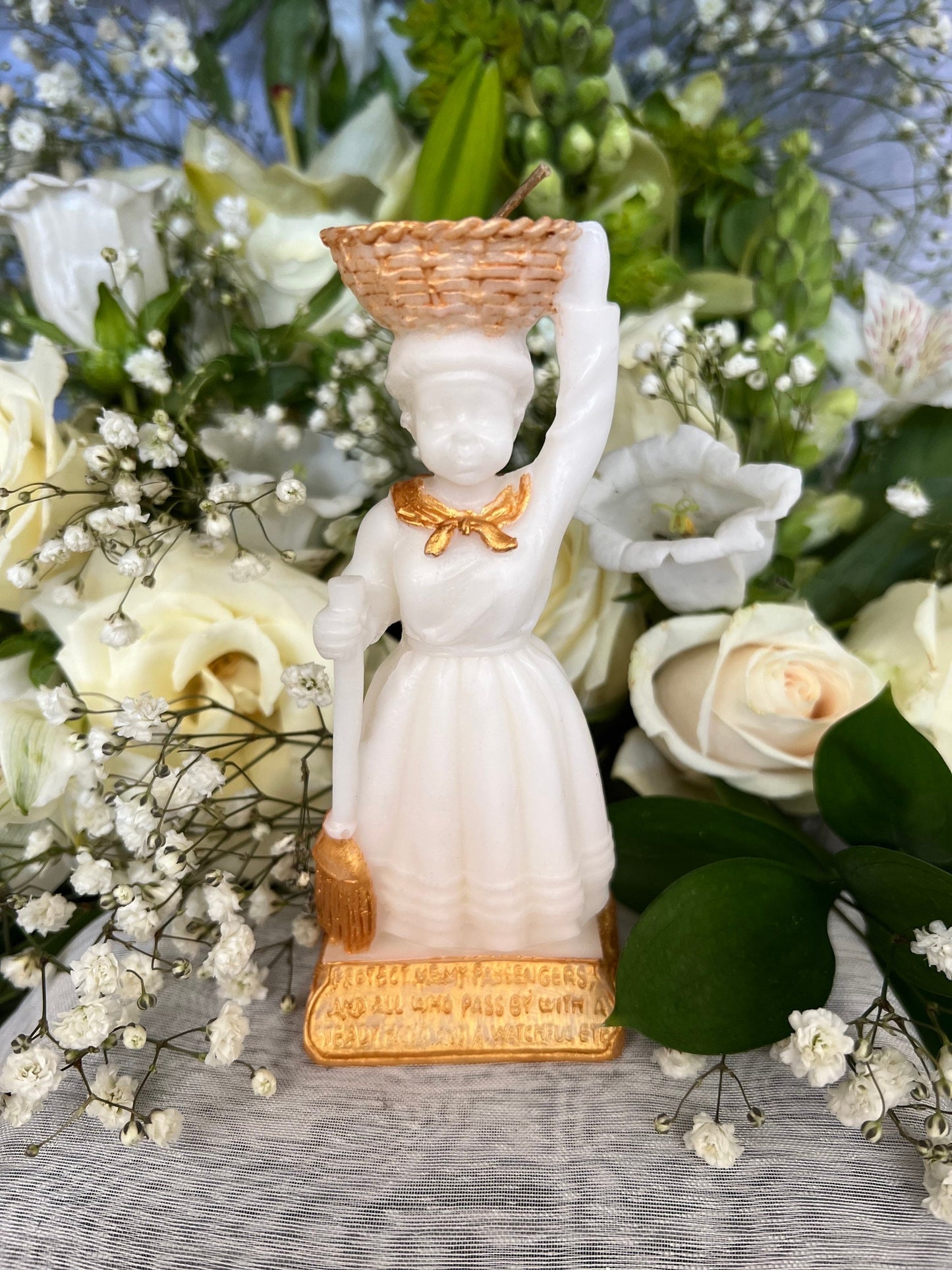 La Madama Candle + Love + Money + Luck + Home + Divination + Healing + 24K Gold + Hand painted