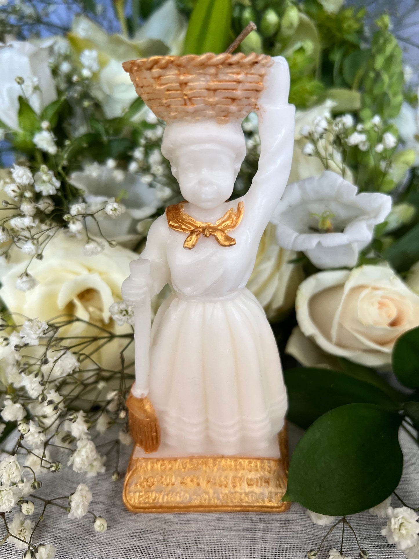 La Madama Candle + Love + Money + Luck + Home + Divination + Healing + 24K Gold + Hand painted