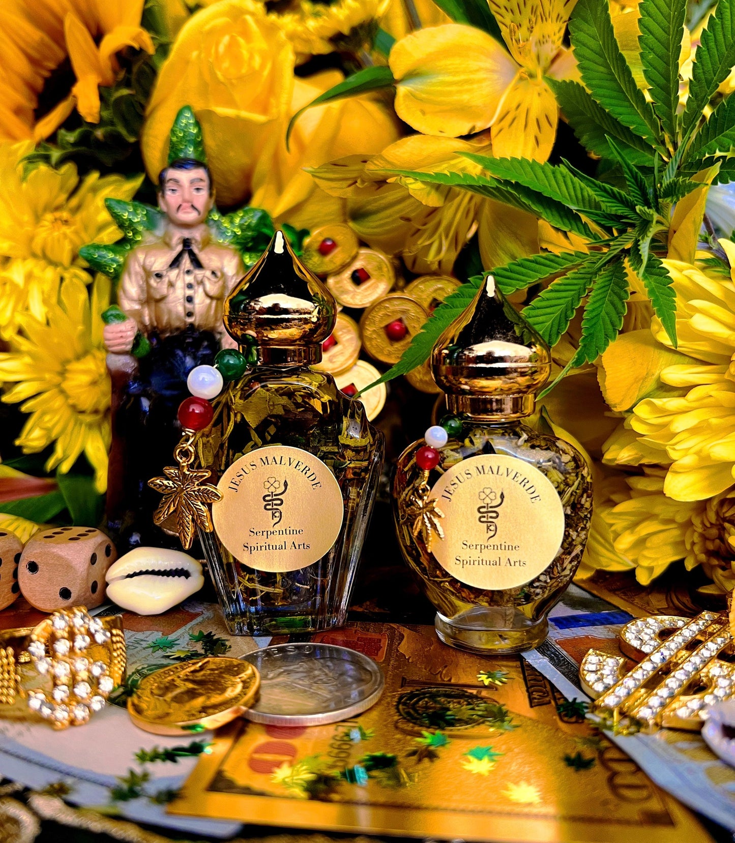 Jesus Malverde Oil + Money + Protection + Healing