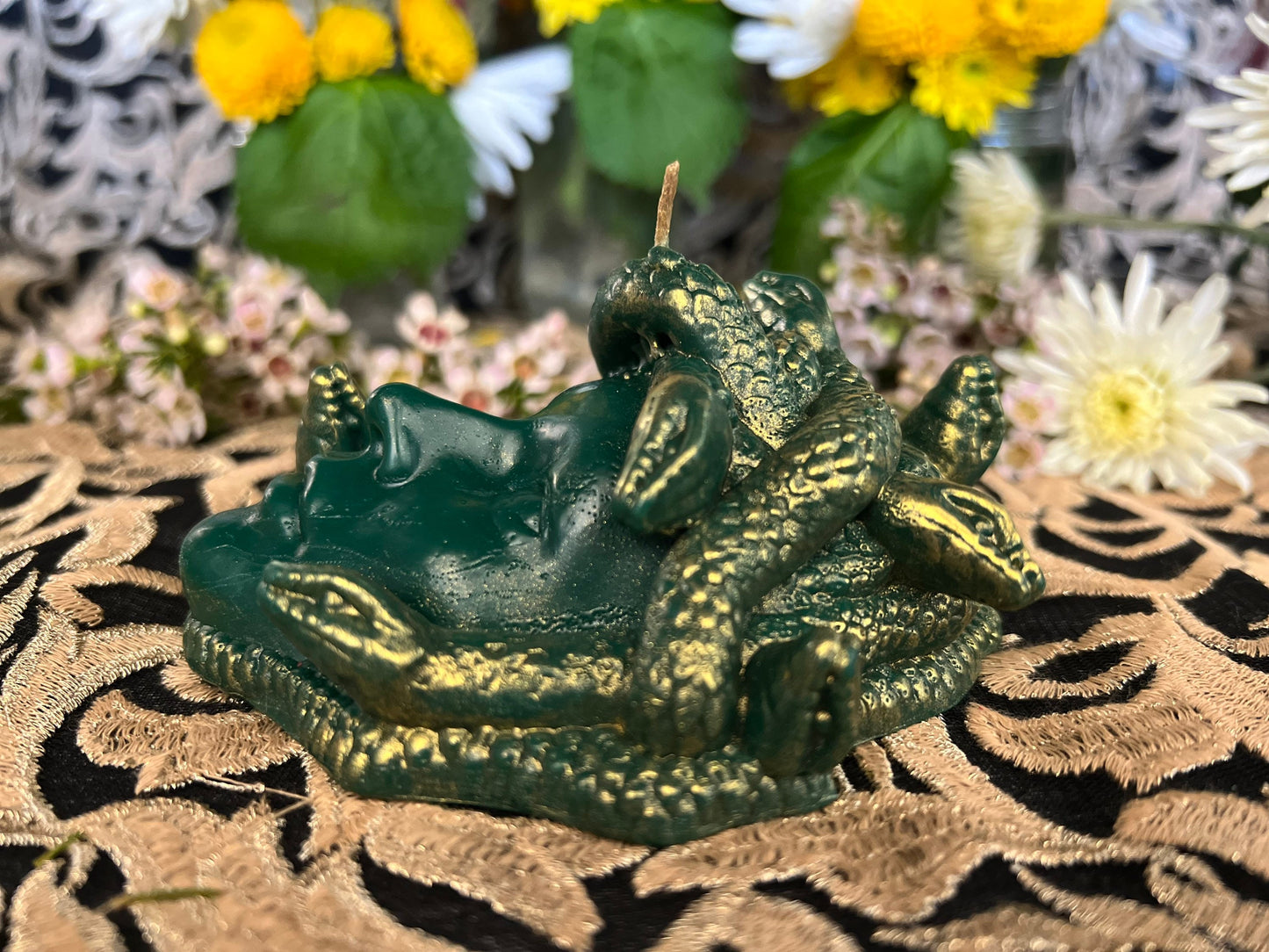 Medusa Candle + Algol+ Female Empowerment + 24K Gold + Immobilize Enemies + Domination