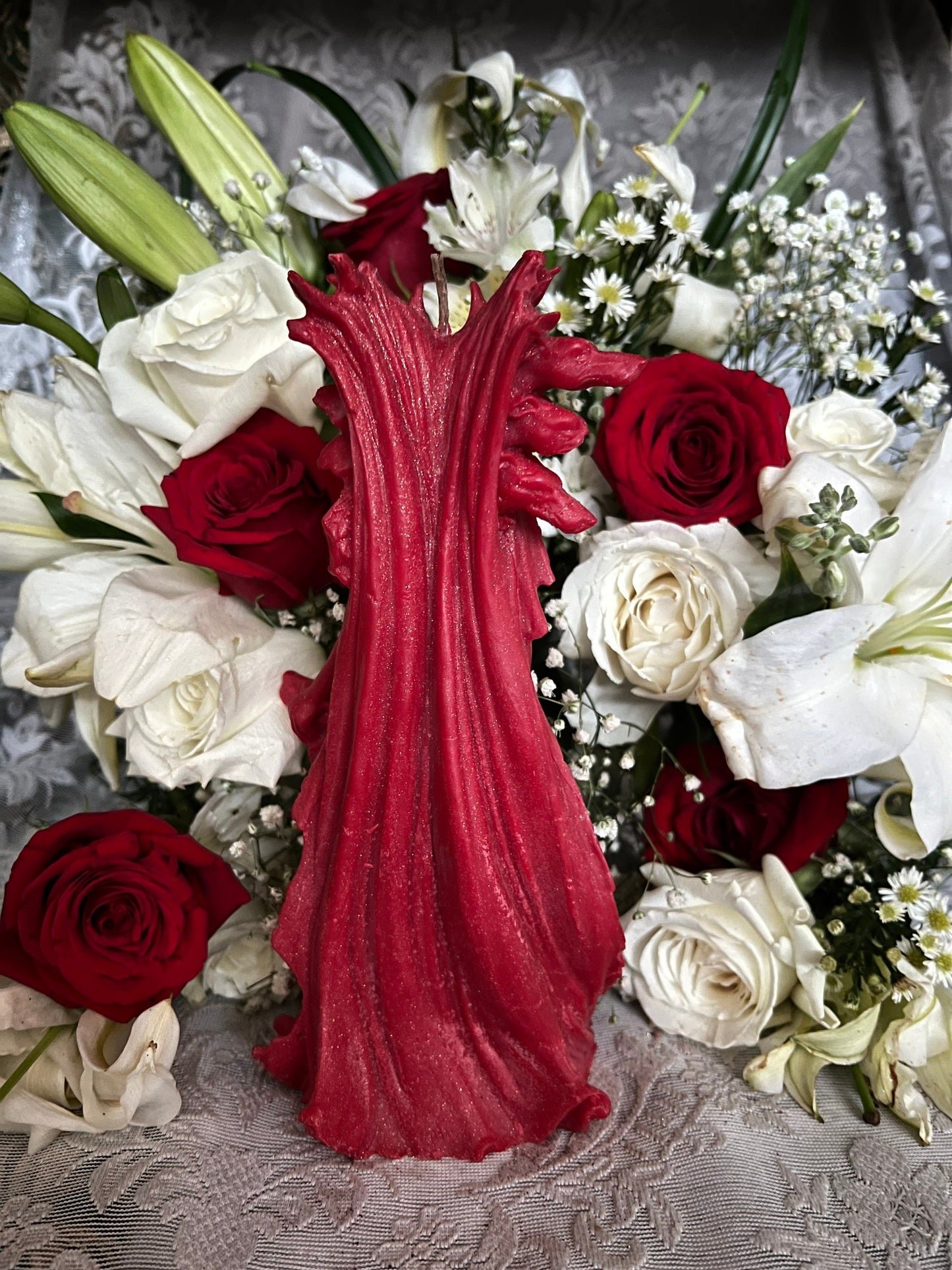 Red Hecate Candle + Greek + Hekate + Wicca + Witch