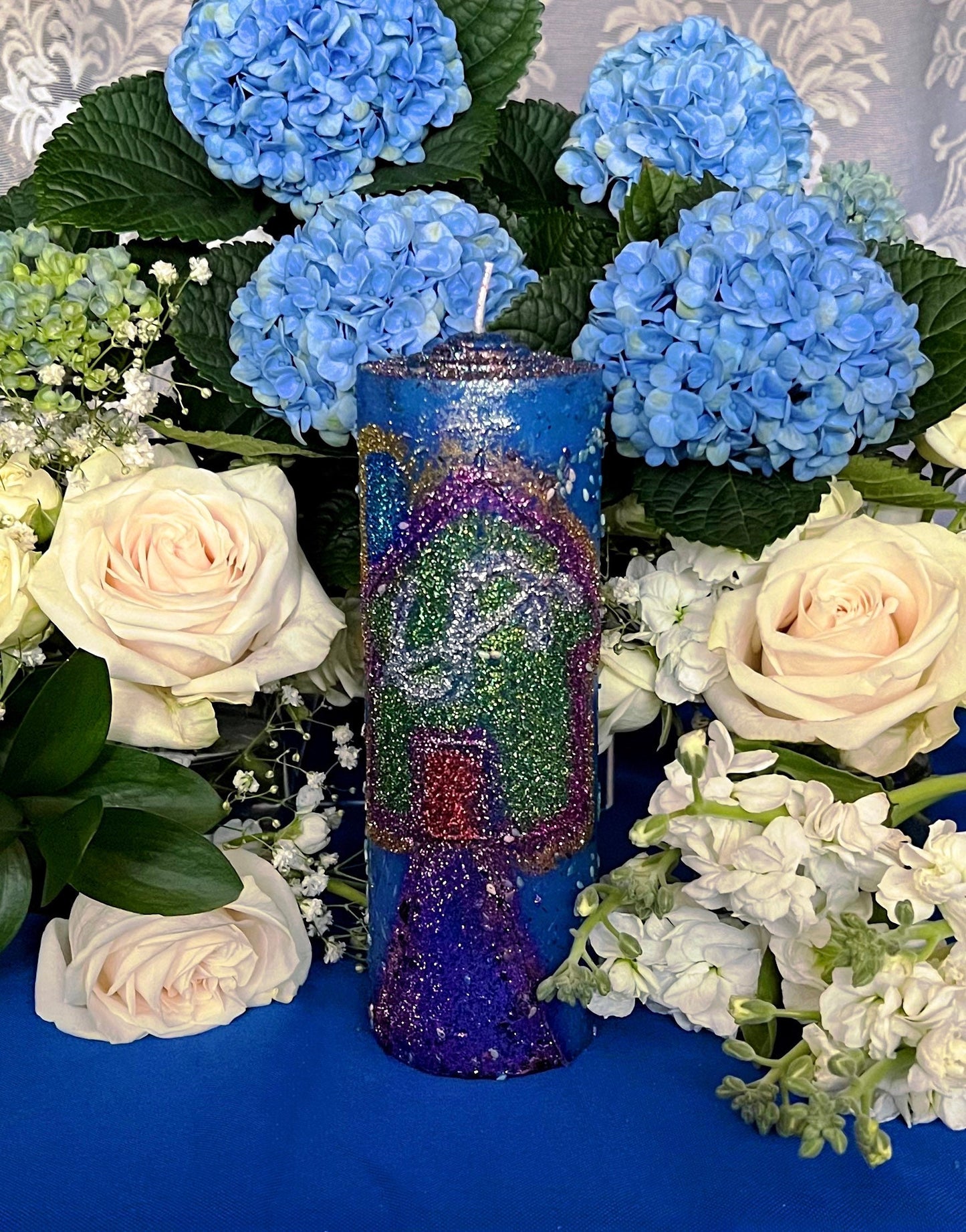 House Blessing Hand Carved Candle
