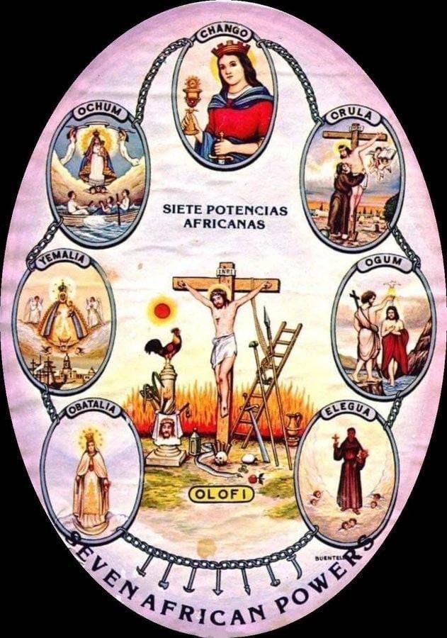 Seven African Powers Oil + Siete Potencias Africanas + Orisha + Lukumi + Ifa + Isese + Regla de Ocha
