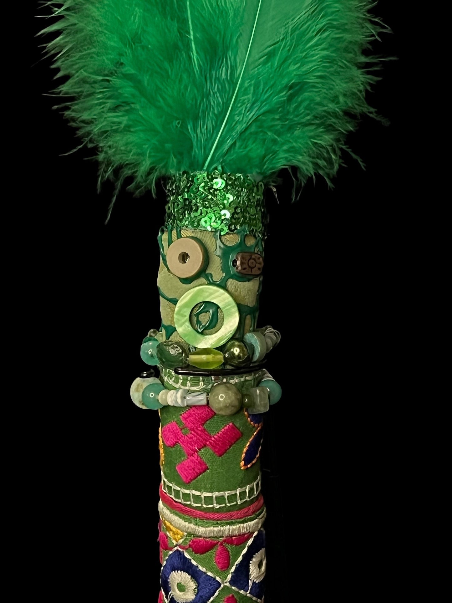 Handcrafted New Orleans Voodoo Doll + Money + JuJu + Cleansed and Blessed + Poppet + Sells for More in Galleries!