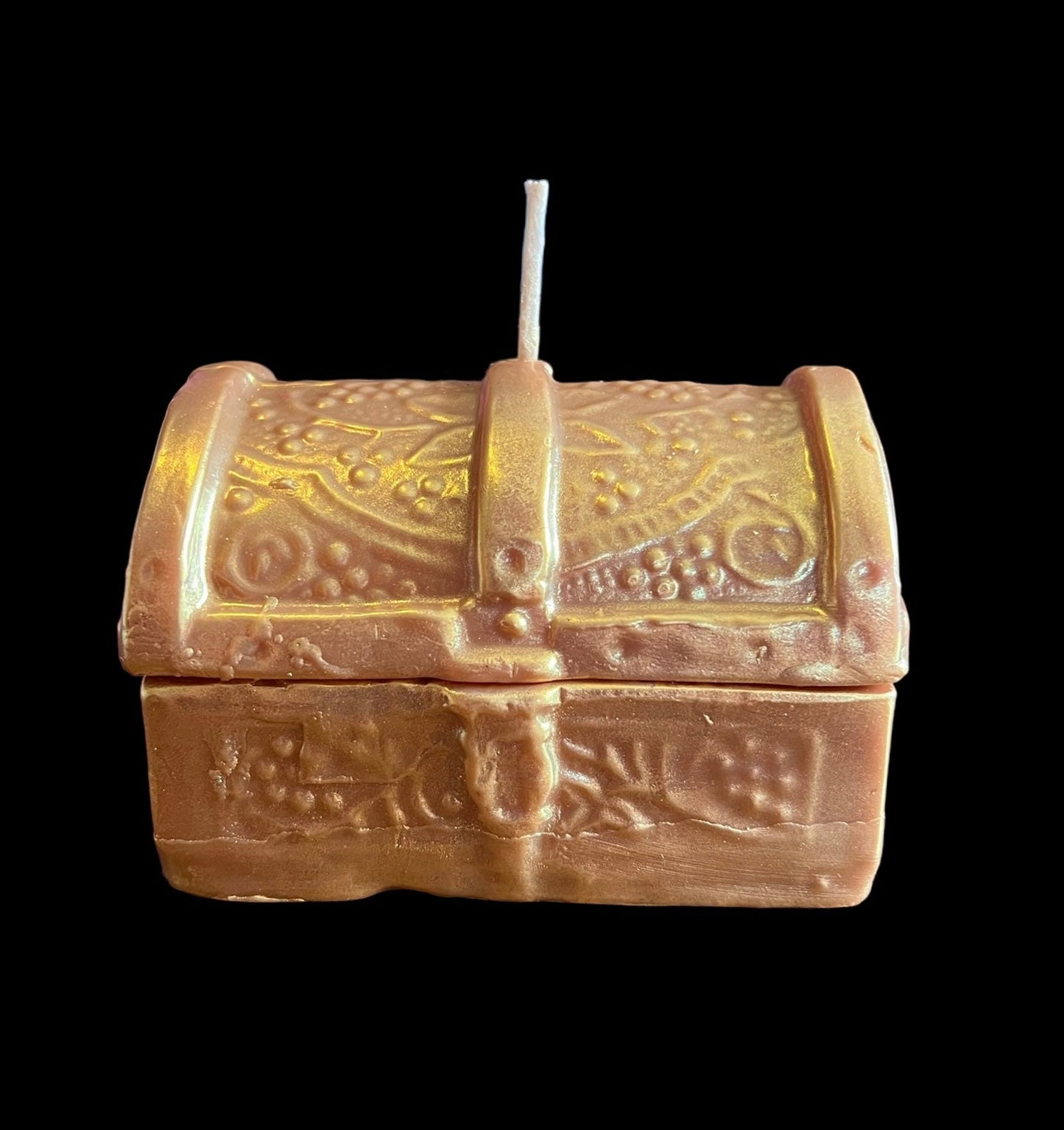 Loadable Treasure Chest Candle + Wishes + Prosperity