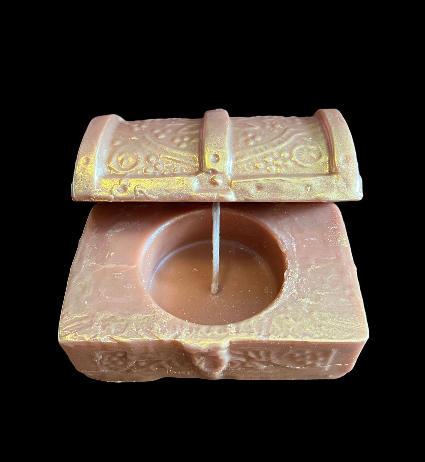Loadable Treasure Chest Candle + Wishes + Prosperity