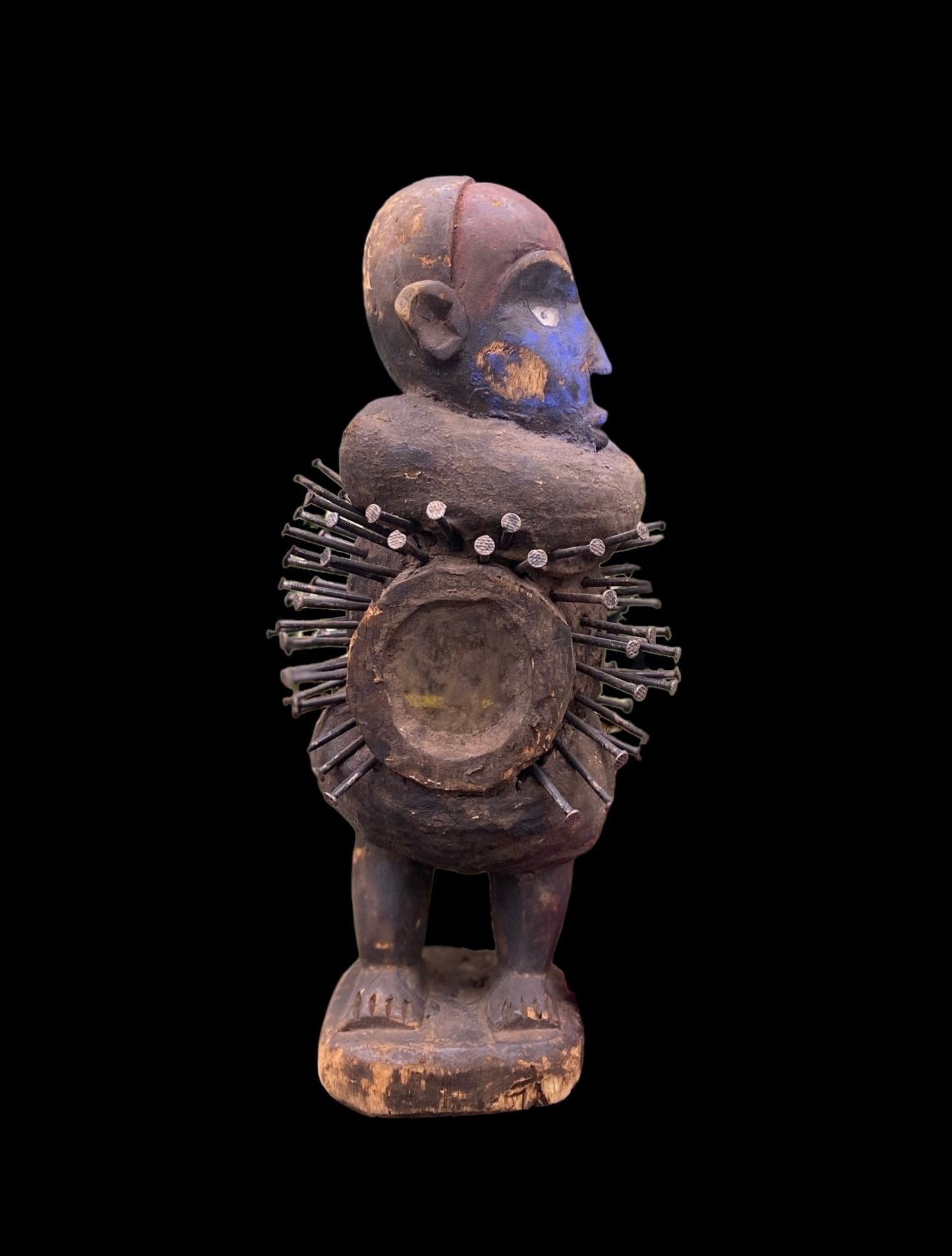 Last One! Nkisi Statue + Shigidi + Fetish from Kongo for Protection + One of a Kind