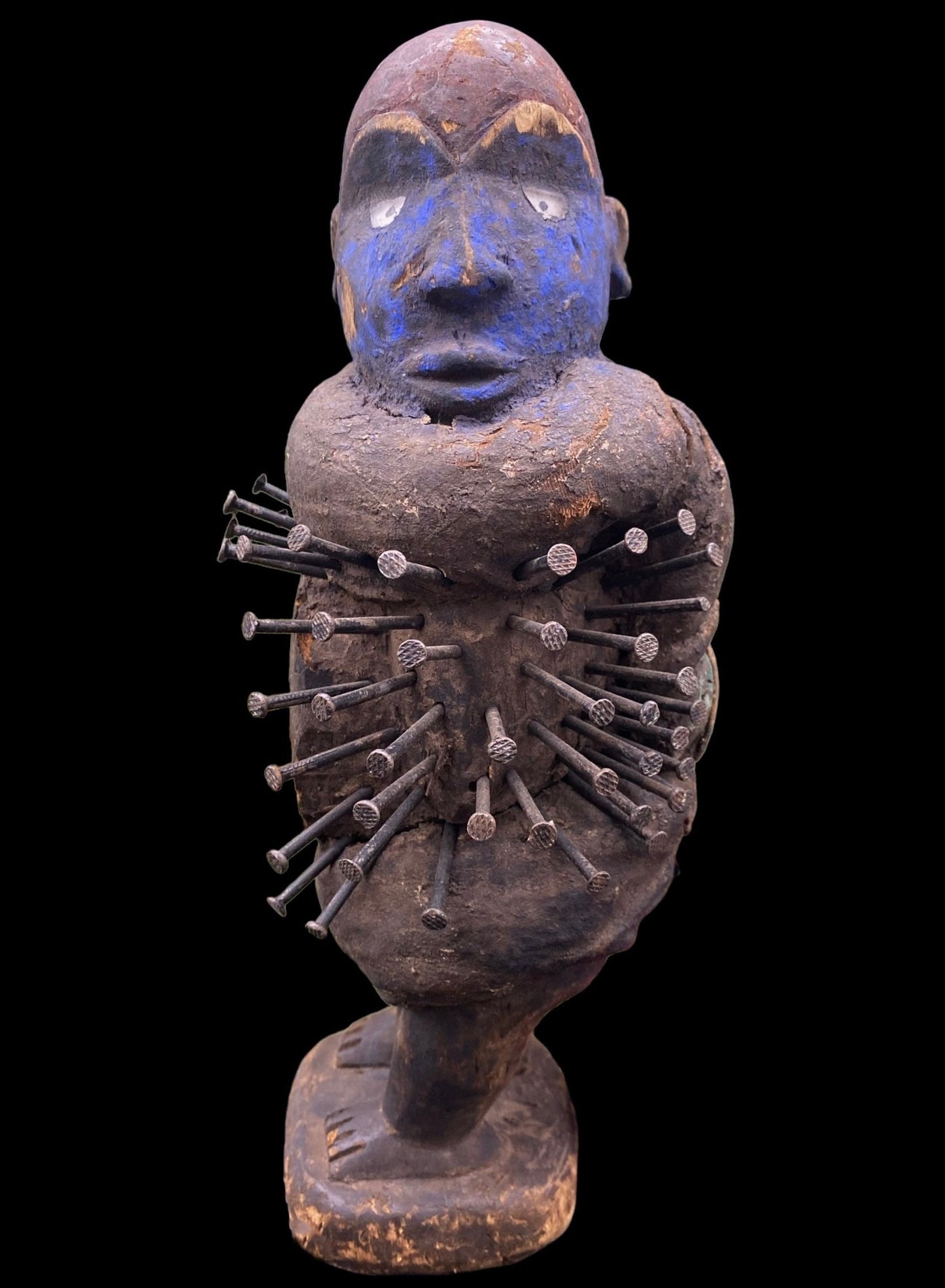 Last One! Nkisi Statue + Shigidi + Fetish from Kongo for Protection + One of a Kind