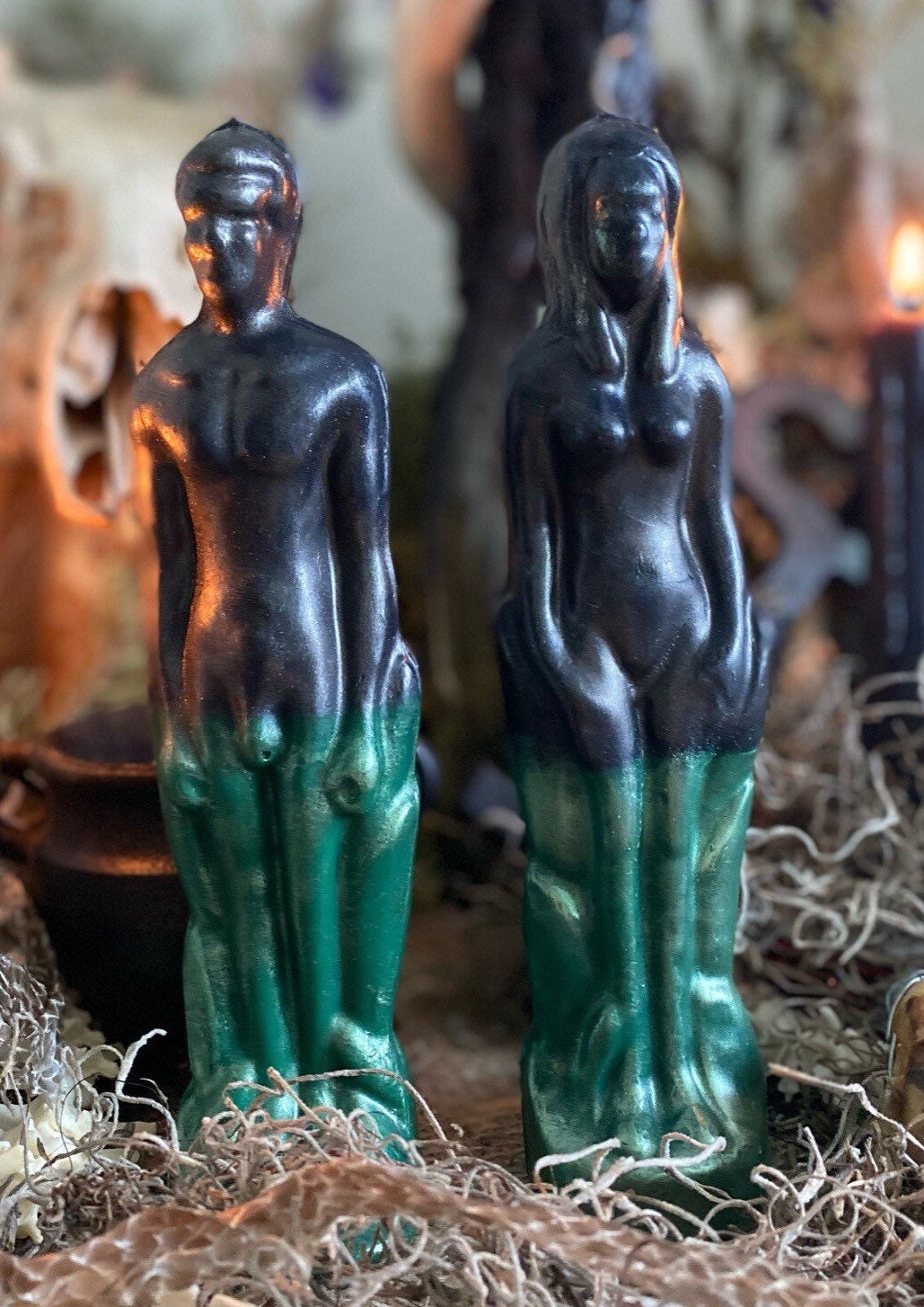Money Uncrossing Male or Female Figure Candle