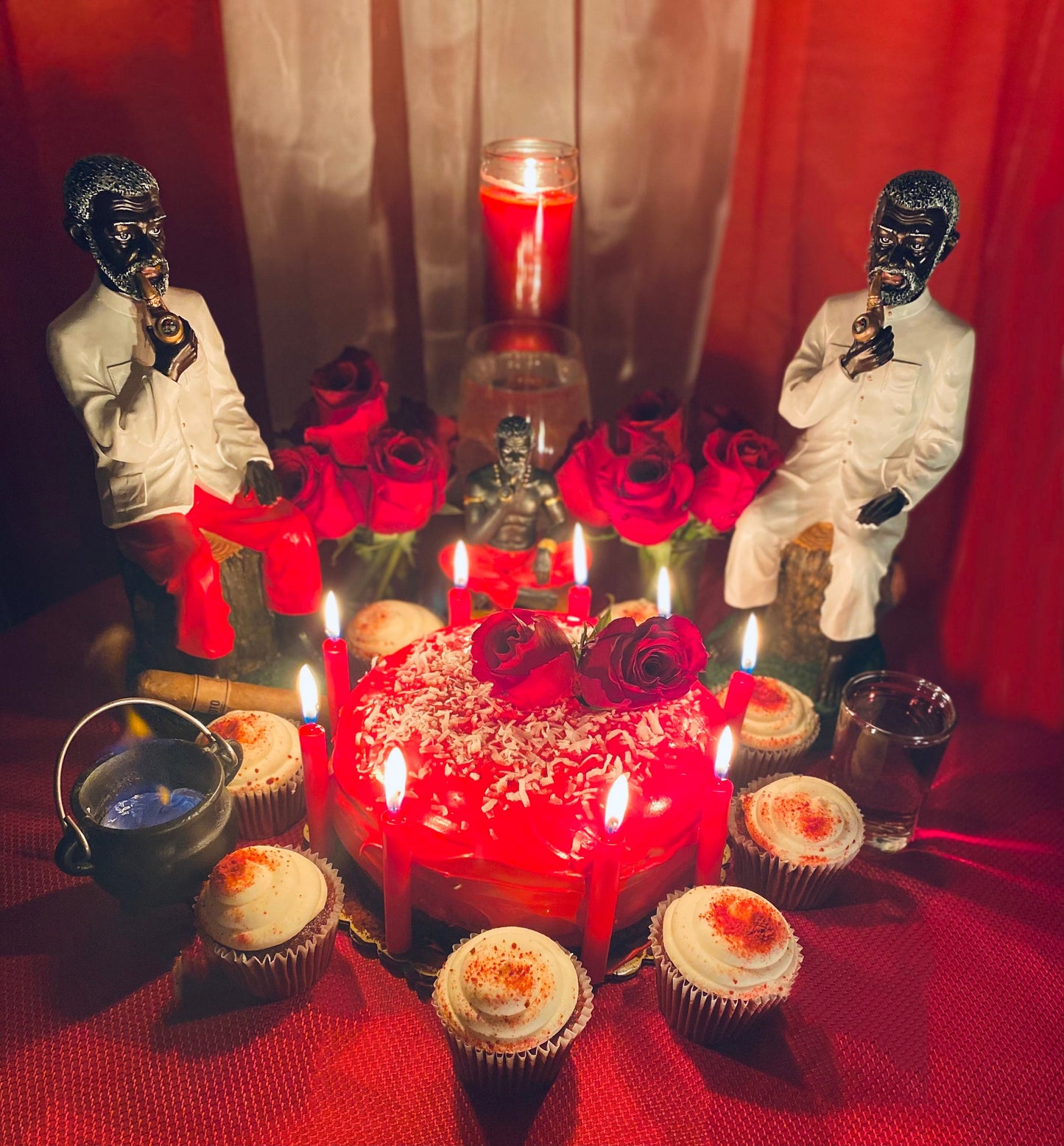 Papa Candelo Cedife Oil + Saint Charles Borromeo + 24K Gold + Luck + Money + Protection + Wisdom + Healing + Breaking Hexes + San Carlos