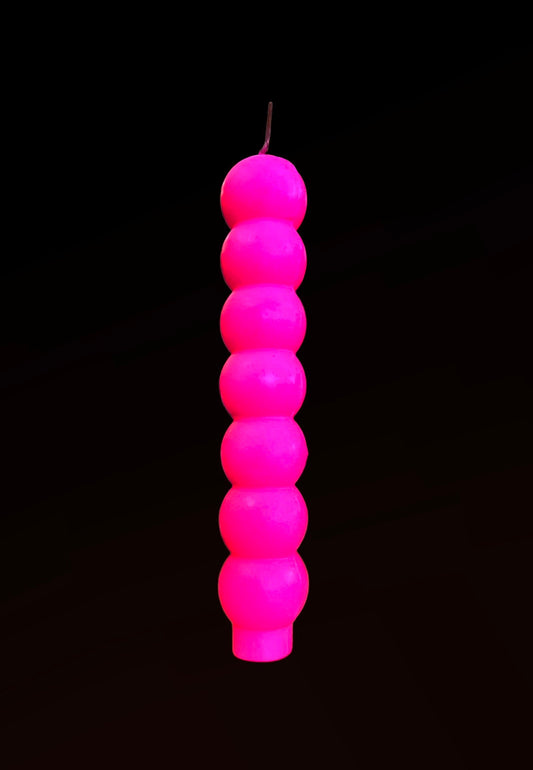 Neon 7 Knob Candle + Hoodoo + Voodoo + Conjure + Spellwork