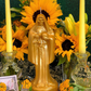 Santa Muerte Prosperity Candle Working + Money + Abundance + Business Elevation + Wealth + Career Advancement + Gold