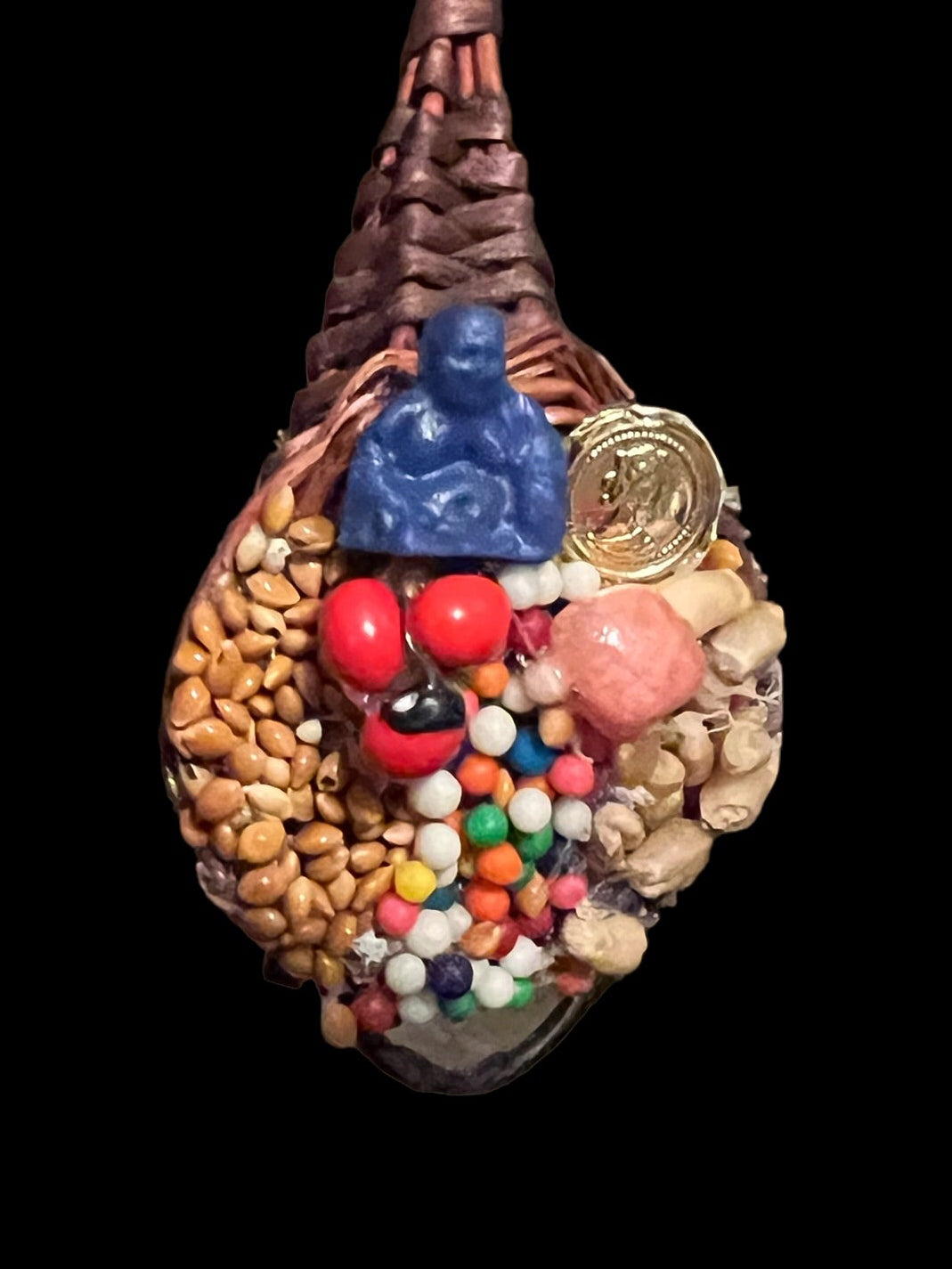 Levante Negocios Cornucopia Amulet + Better Business + Money + Prosperity + Made in Mexico + Amuleto + Morralito + Blessed