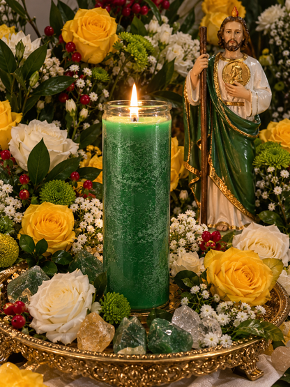 Saint Jude Novena Candle Working + Miracles + Healing + Fast Luck + Money + Protection + Stable Employment + Blessing