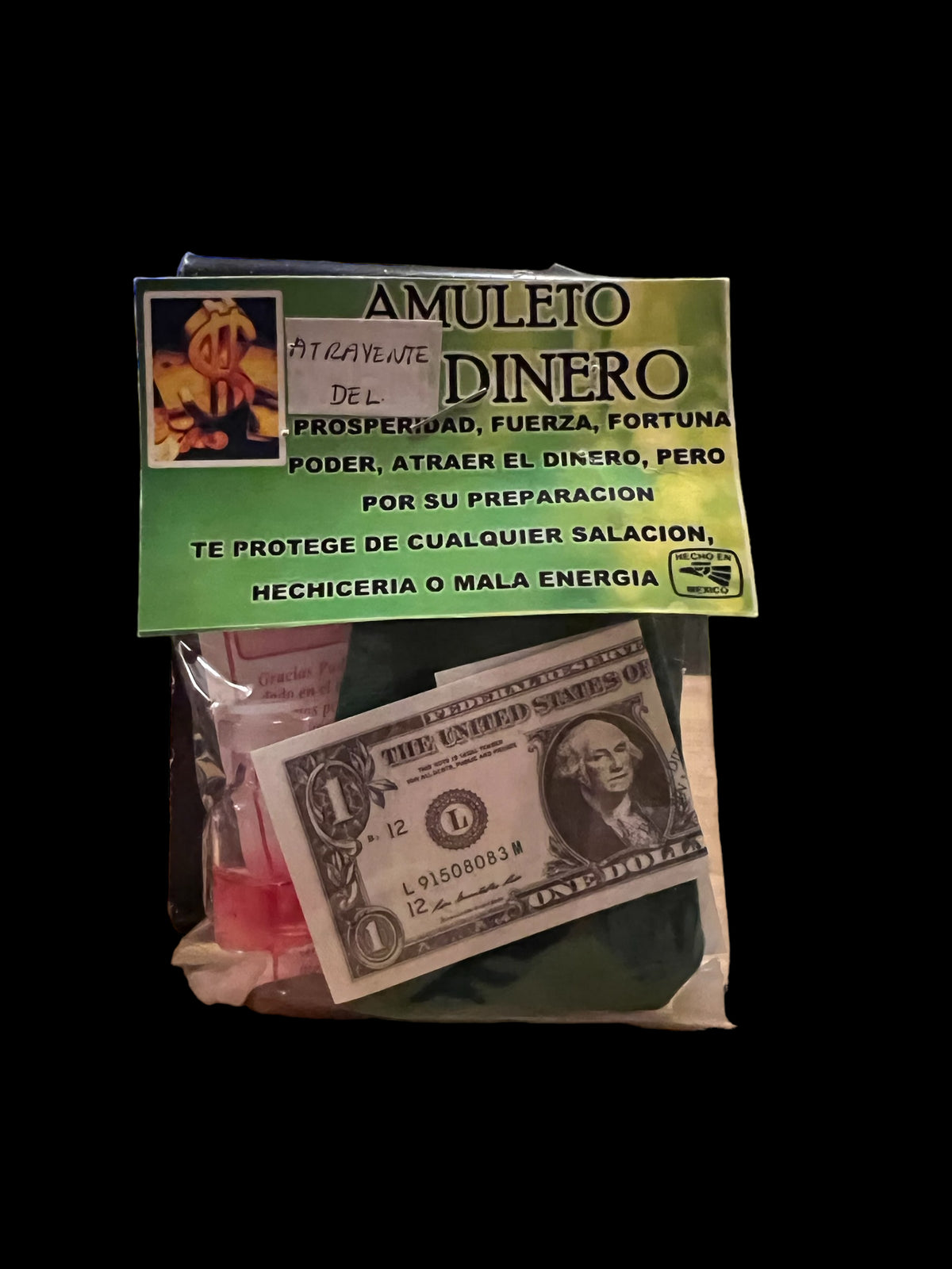 Dinero Amulet + Money + Prosperity + Made in Mexico + Amuleto + Morralito