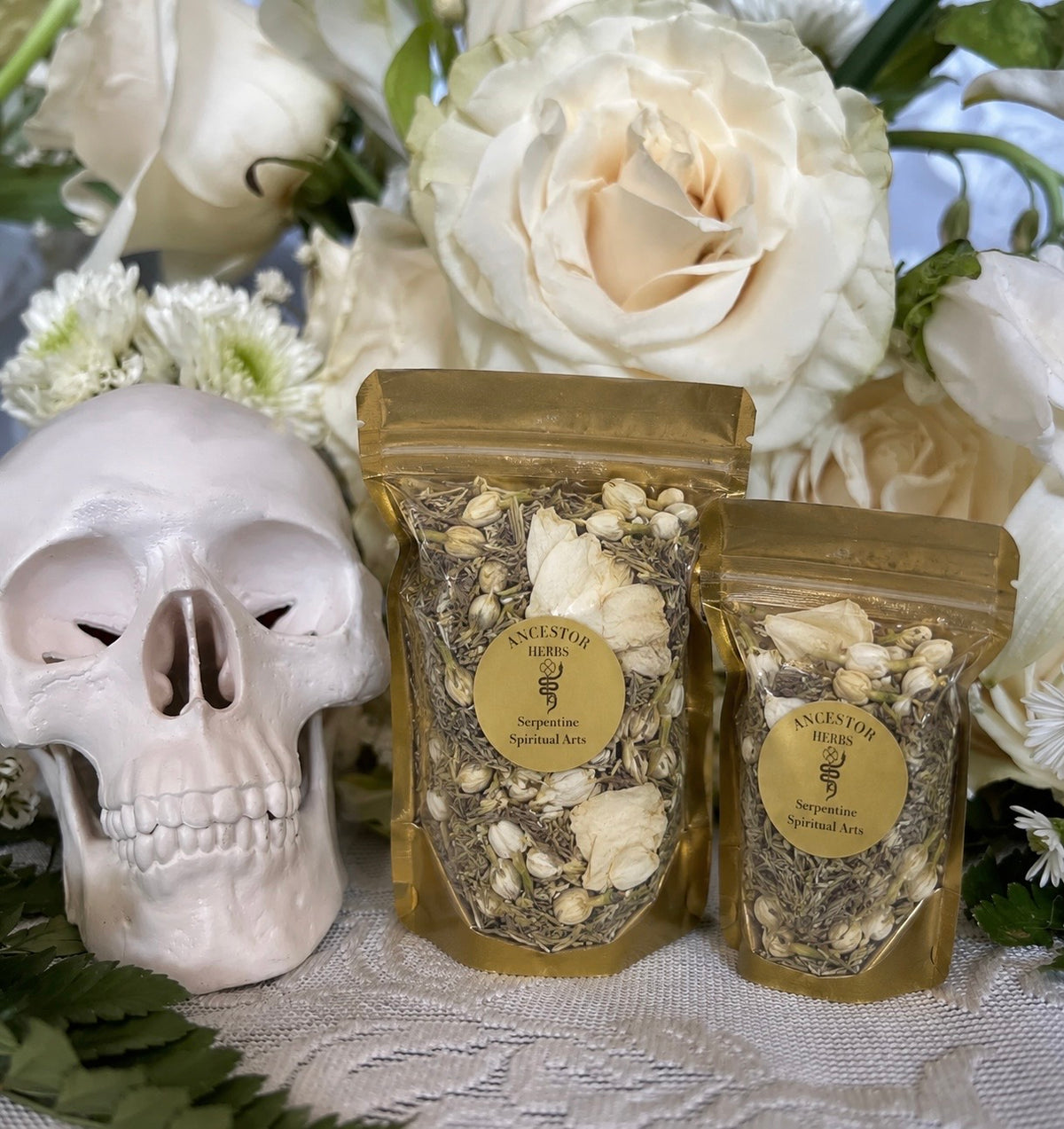 Ancestor Herbs + Herbs for the Dead + Espiritismo + Dia de los Muertos + Samhain + All Souls’ Day + Healing + Elevation + Communication