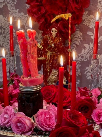 Pote de Mel da Santa Muerte + Trabalho de Adoçamento + Feitiço de Amor