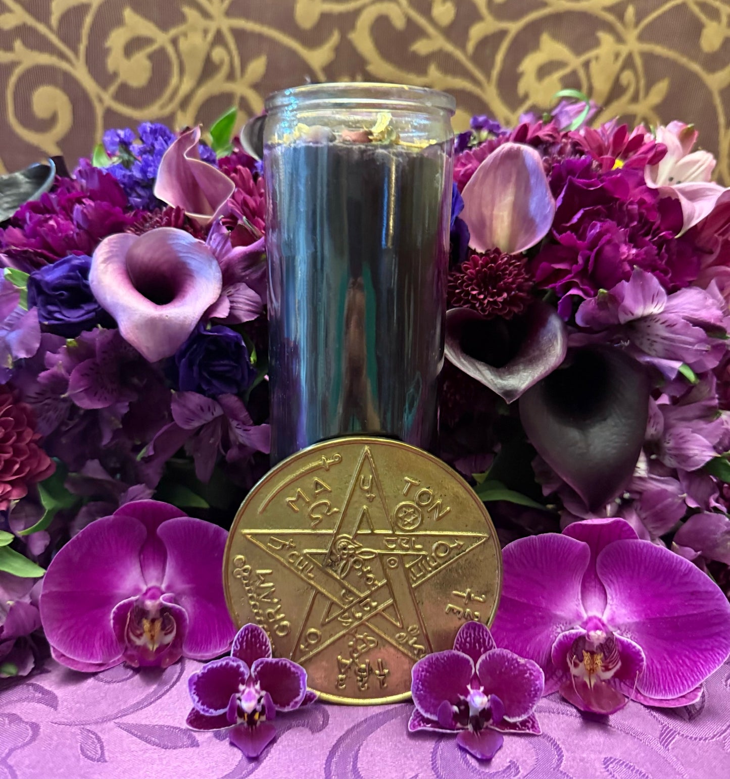 Tetragrammaton Vigil Candle + Protection + Spirit Communication + Fixed and Blessed + Purify