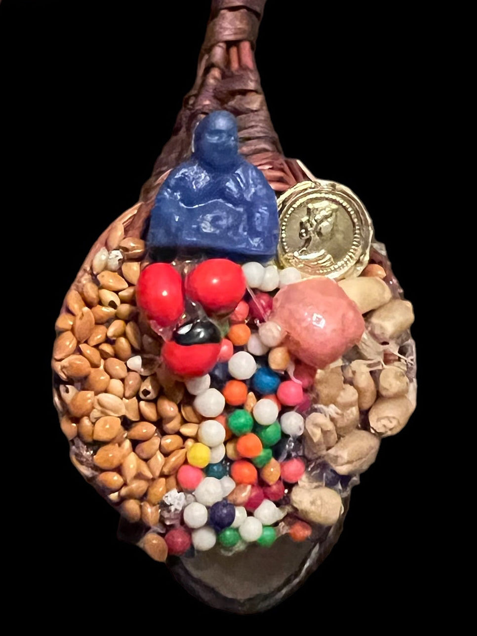 Levante Negocios Cornucopia Amulet + Better Business + Money + Prosperity + Made in Mexico + Amuleto + Morralito + Blessed