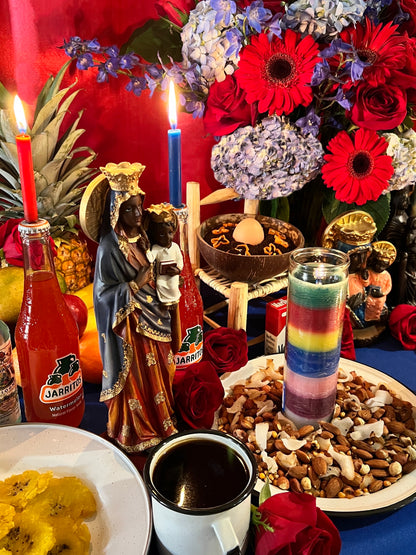 Lâmpada das 7 Desejos de Ezili Dantor + Proteção + Justiça + Dominação + Erzulie Dantor