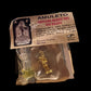 Santa Muerte Oro Amulet + Ven Dinero + Dorada + Made in Mexico + Amuleto + Morralito