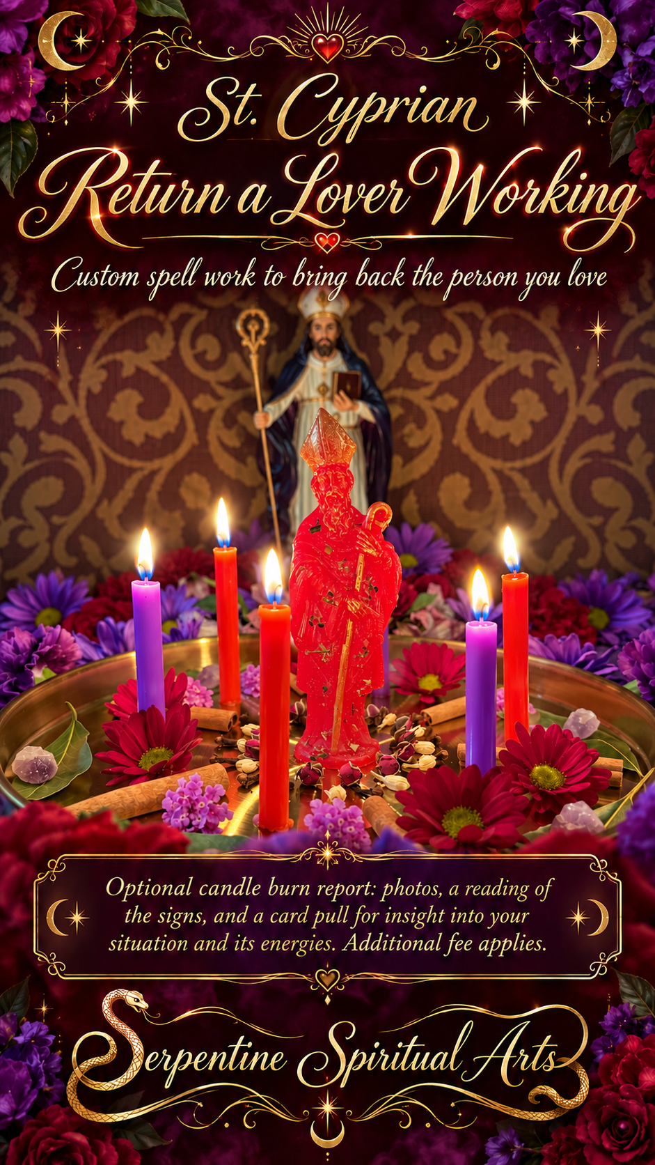 Saint Cyprian Amparo + Protection + Santa Muerte