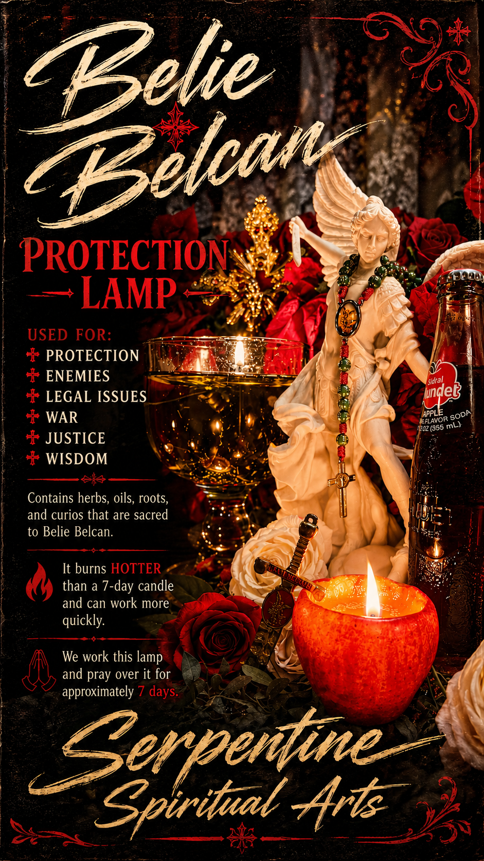 Belie Belcan Protection and Justice Lamp