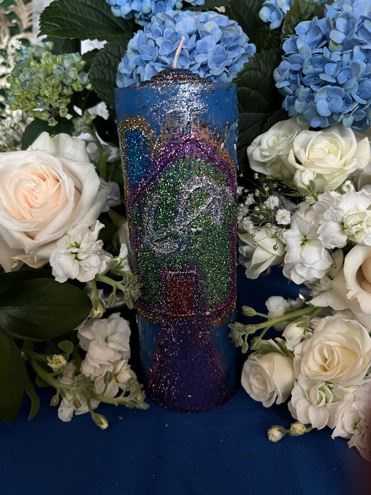 House Blessing Hand-Carved Candle + Home