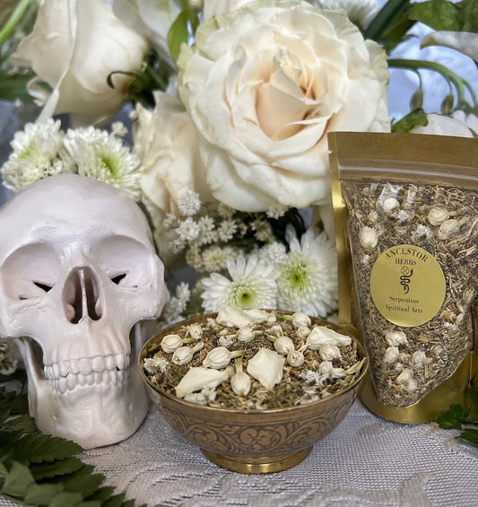 Ancestor Herbs + Herbs for the Dead + Espiritismo + Dia de los Muertos + Samhain + All Souls’ Day + Healing + Elevation + Communication