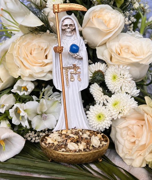 Santa Muerte Blanca Herbs + Cleansing + Tranquility + Healing + Ancestors + Blessed