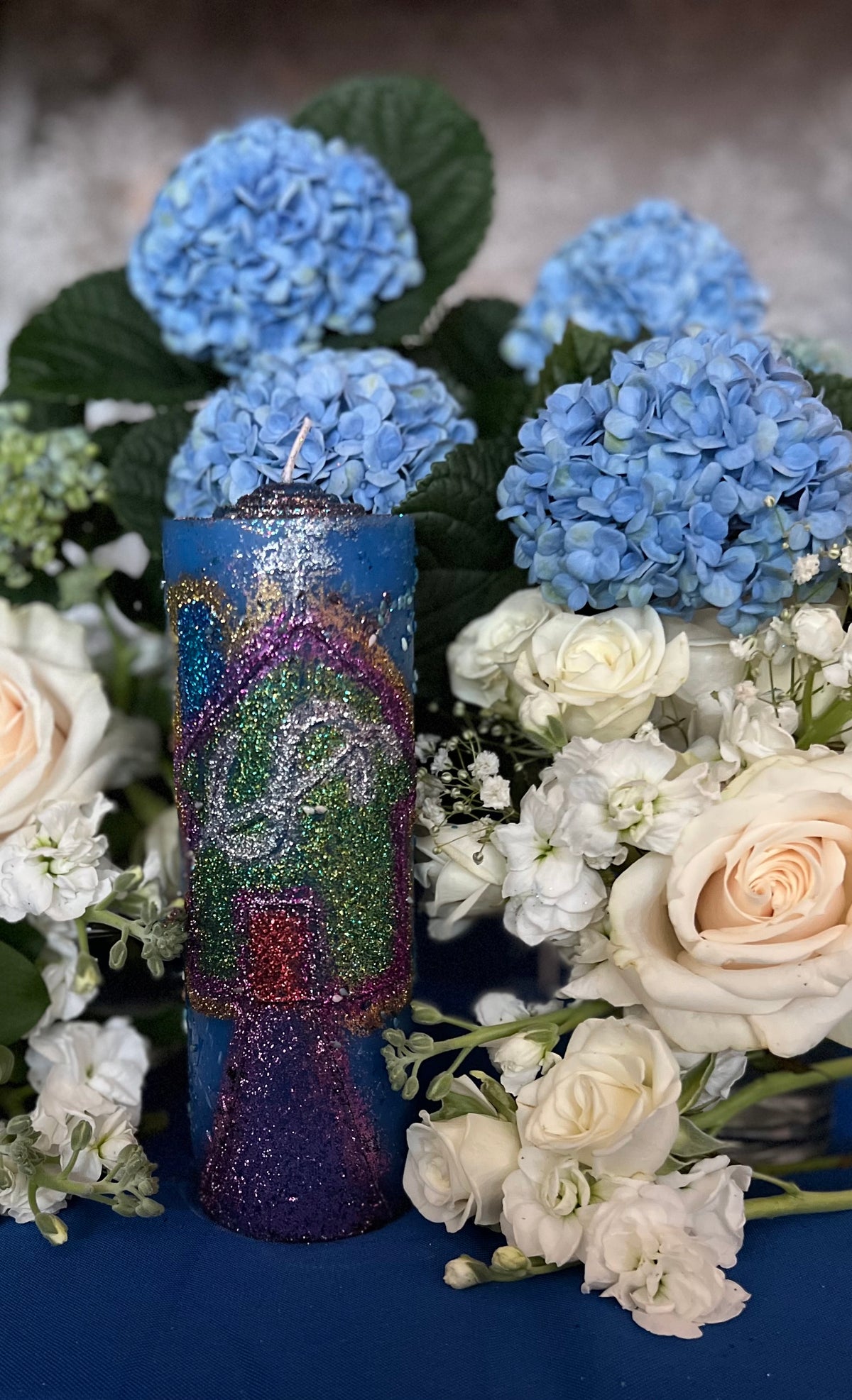House Blessing Hand-Carved Candle + Home