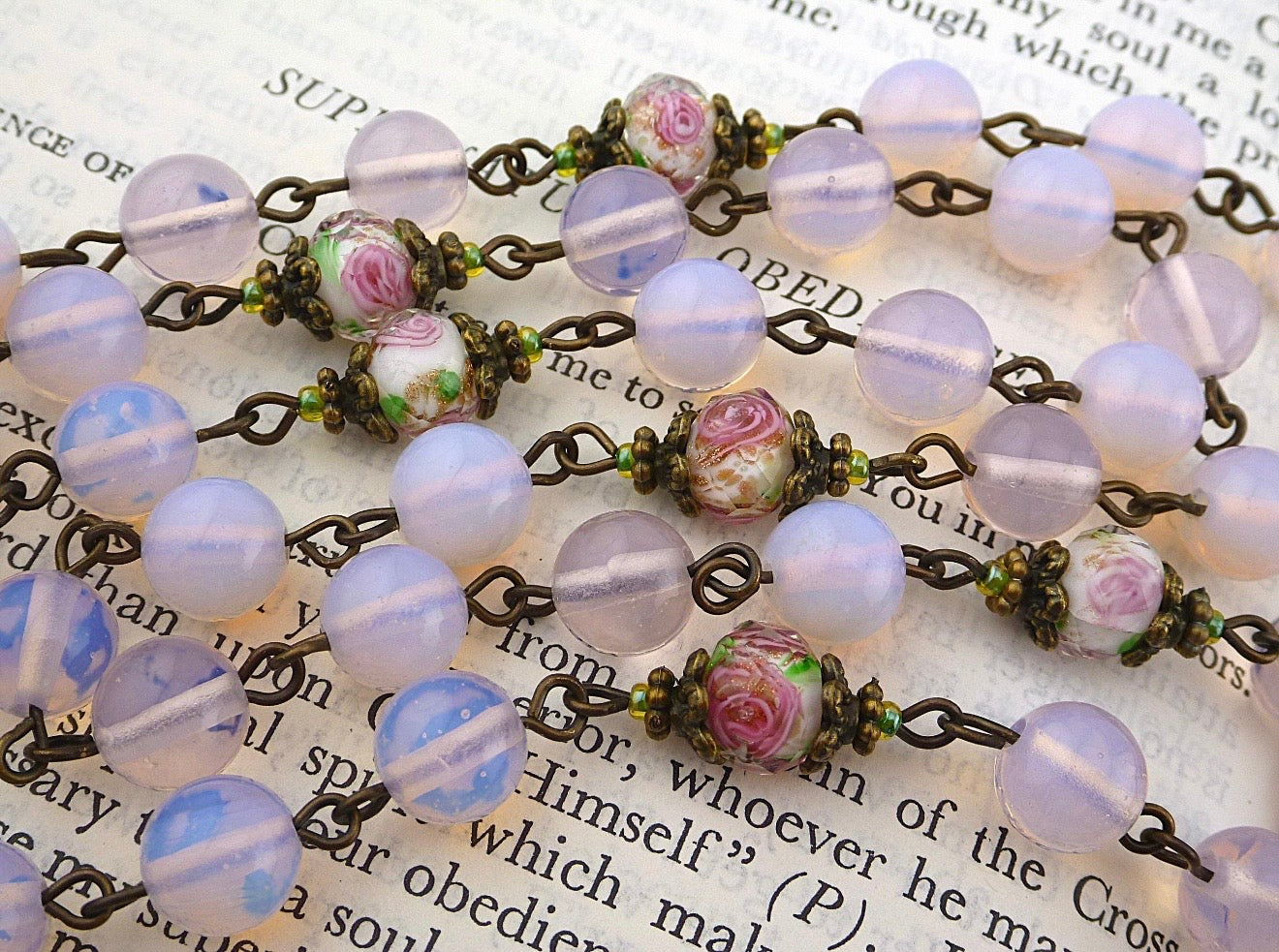 Metresili Blessed Rosary + Pink Opaline + Love + Money